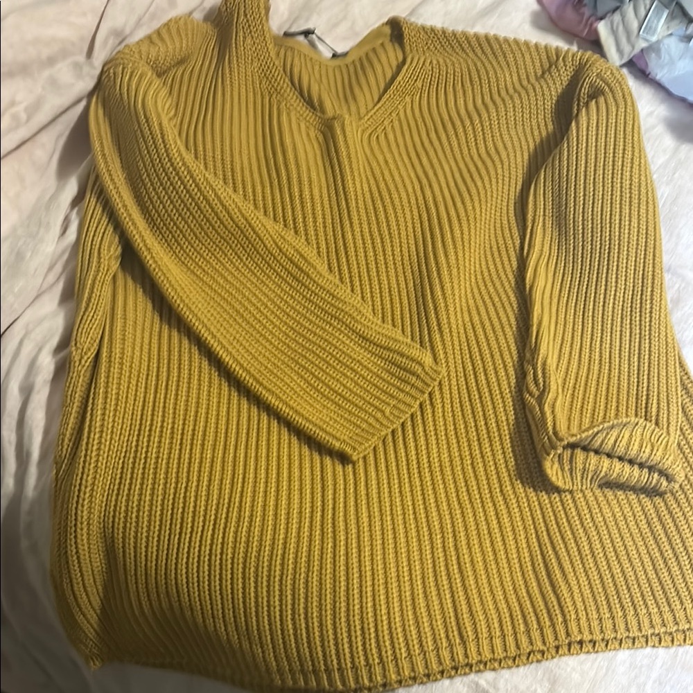Mustard Yellow Women's Sweater
